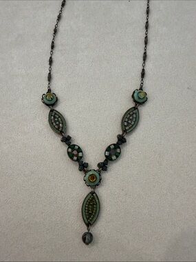 Ayala Bar Green Mosaic Pendant Necklace - Women Jewelry